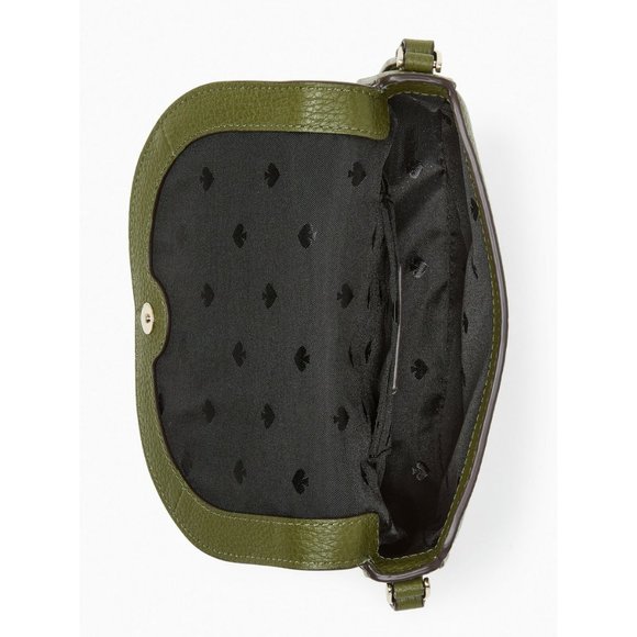 New Kate Spade Leila Mini Crossbody Pebble Leather Enchanted Green - Picture 3 of 3